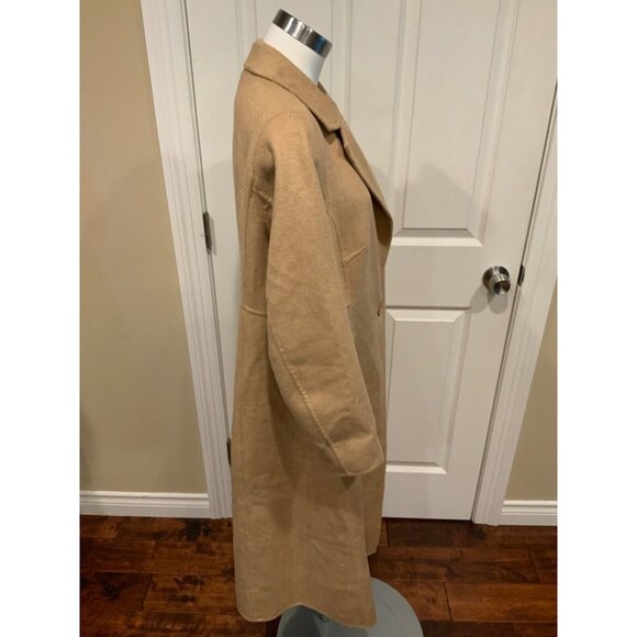 Torrid Long Tan Button-Up Overcoat, Size 00 , NWT! - Picture 4 of 7